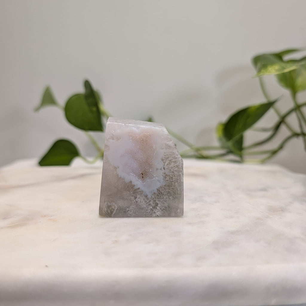 Pink Flower Agate Freeform