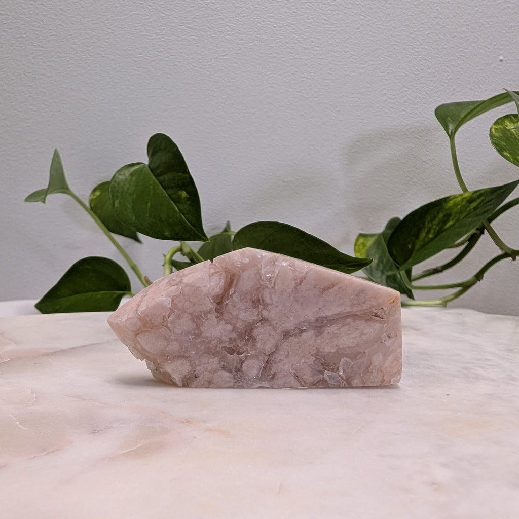 Pink Flower Agate Freeform