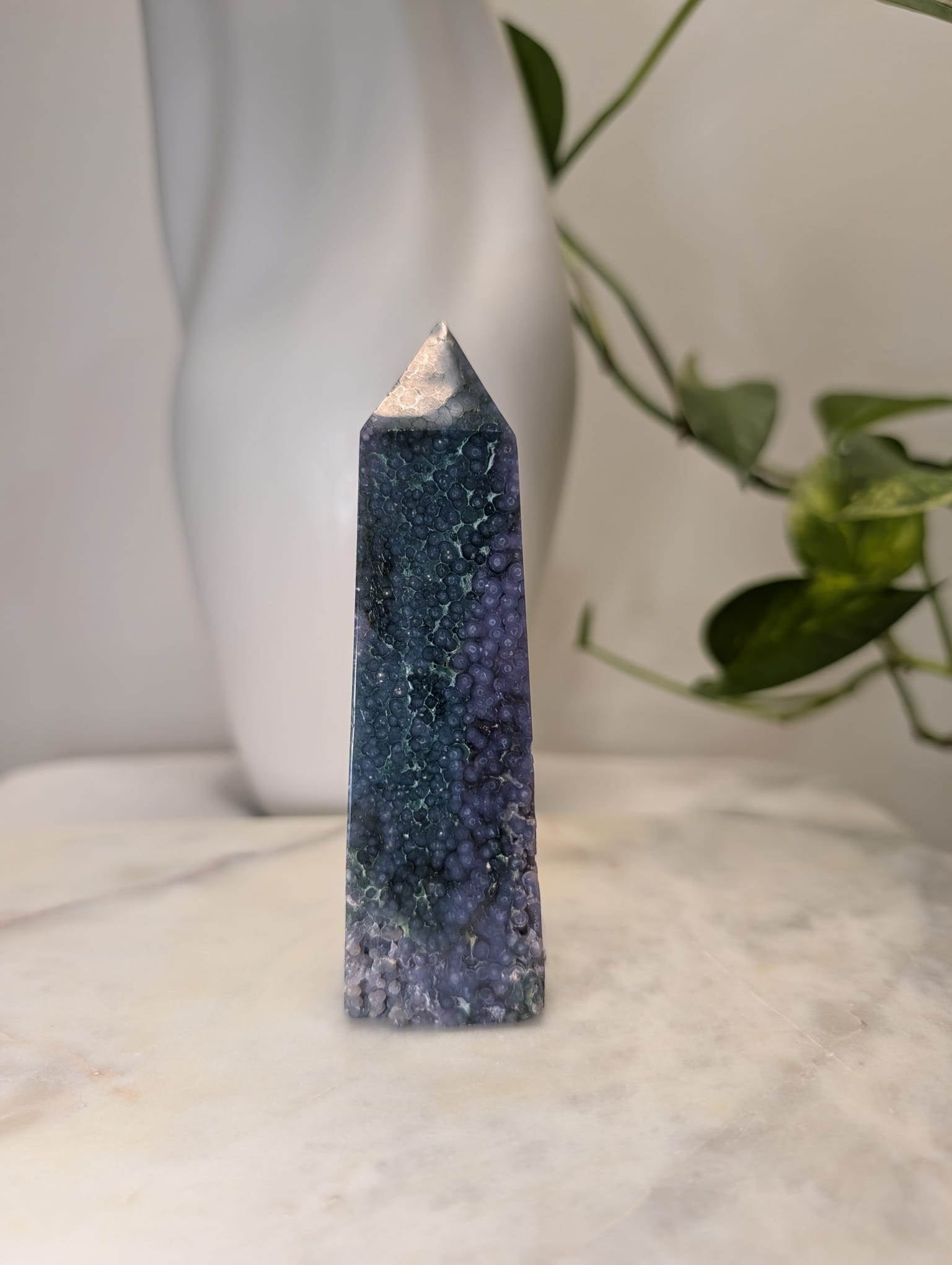 Grape Agate Obelisk