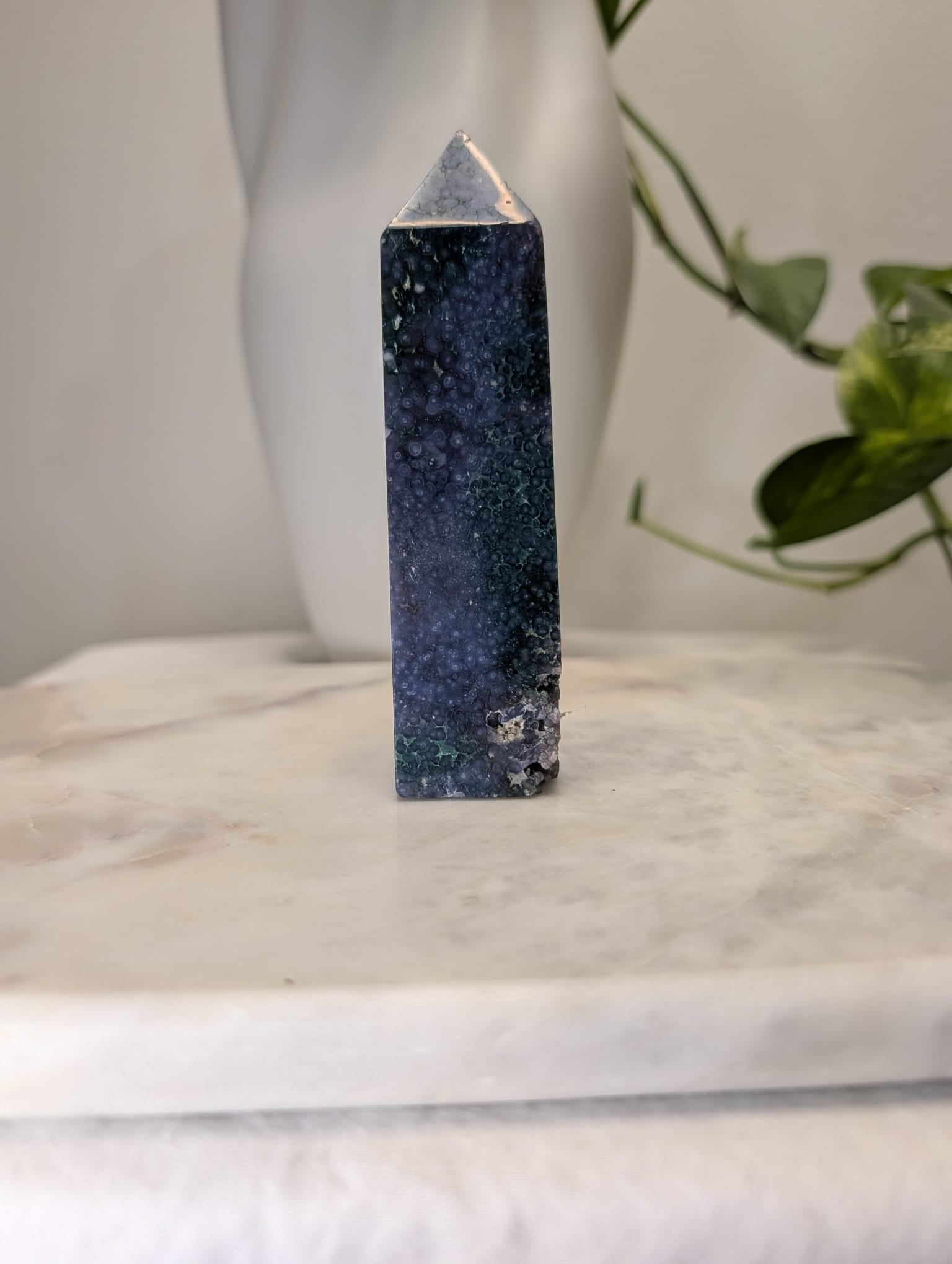 Grape Agate Obelisk