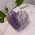 Amethyst & Agate Heart