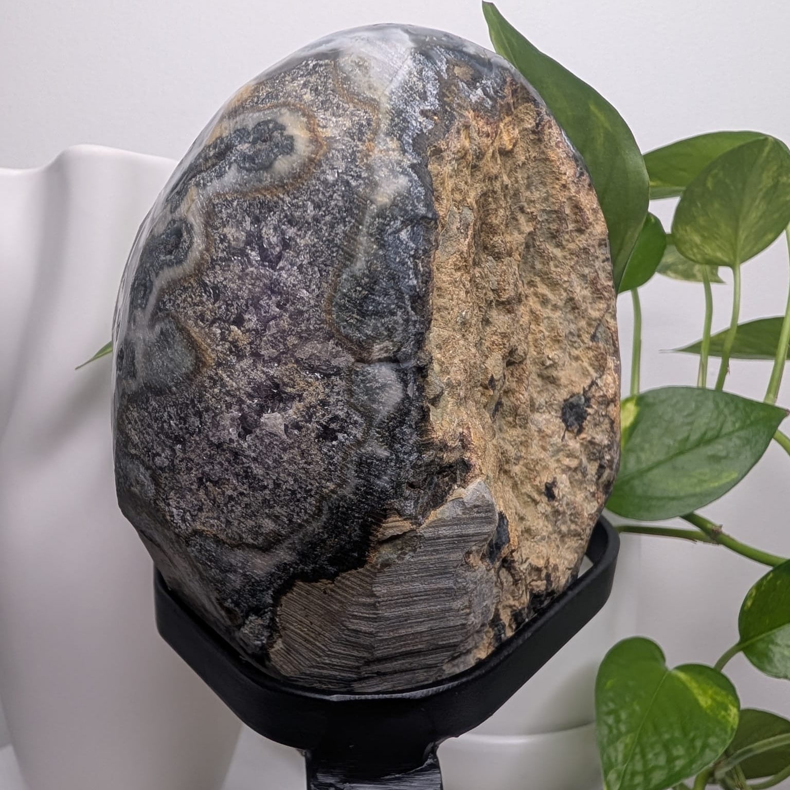 Amethyst Cluster on stand