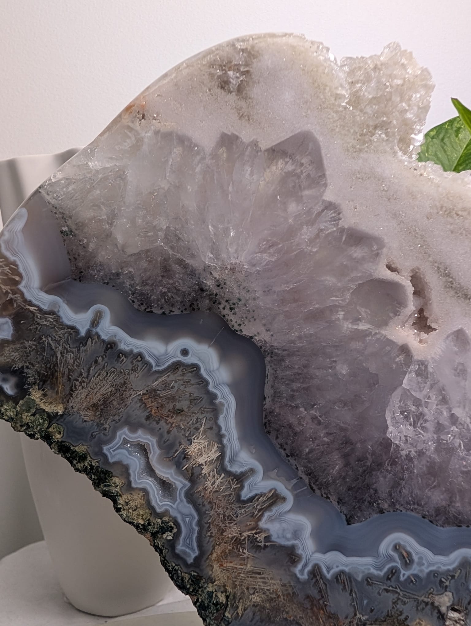 Agate & Quartz Freeform on Stand
