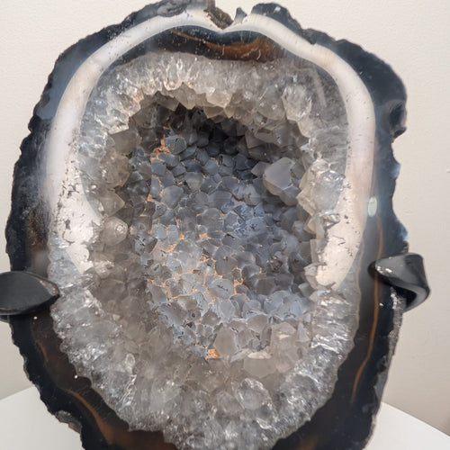 Agate Geode on stand