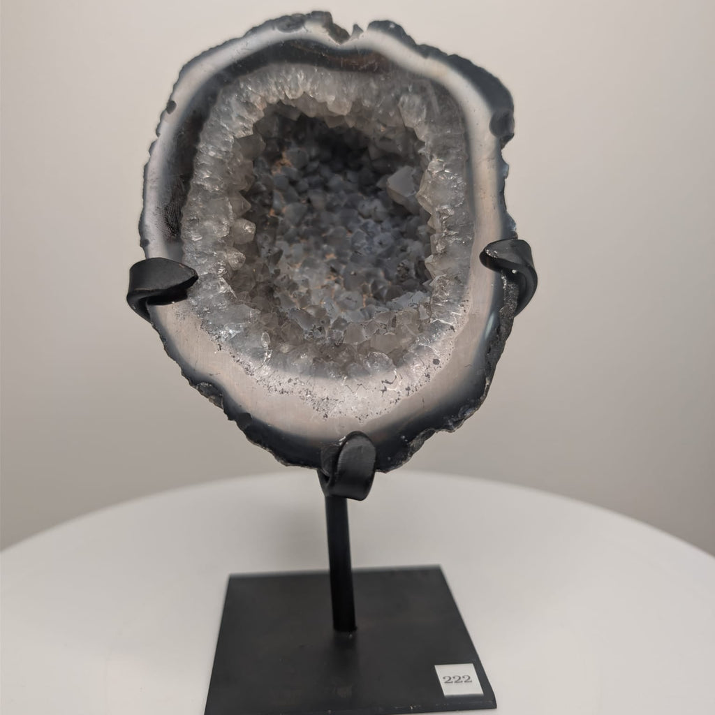 Agate Geode on stand