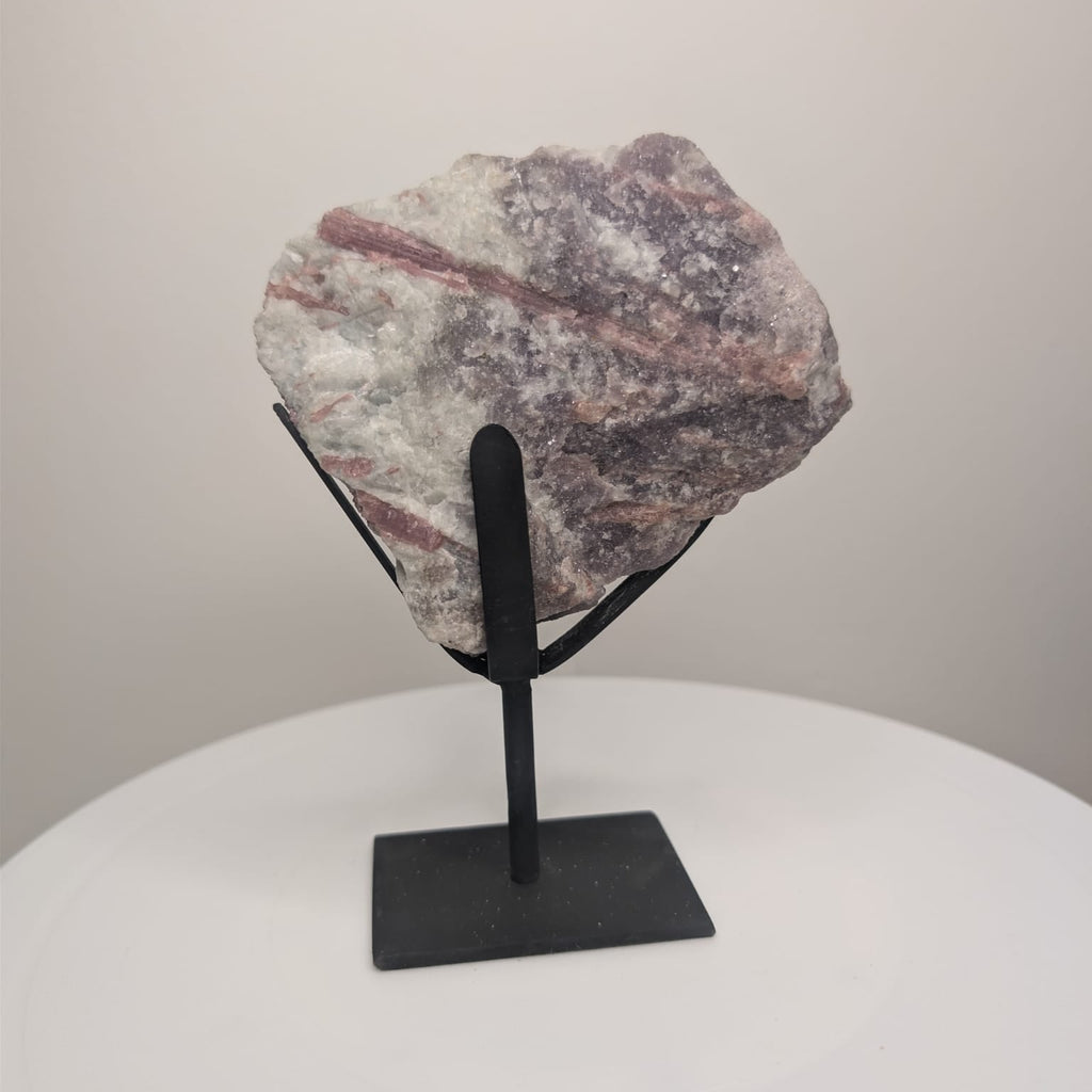 Pink Tourmaline on Stand