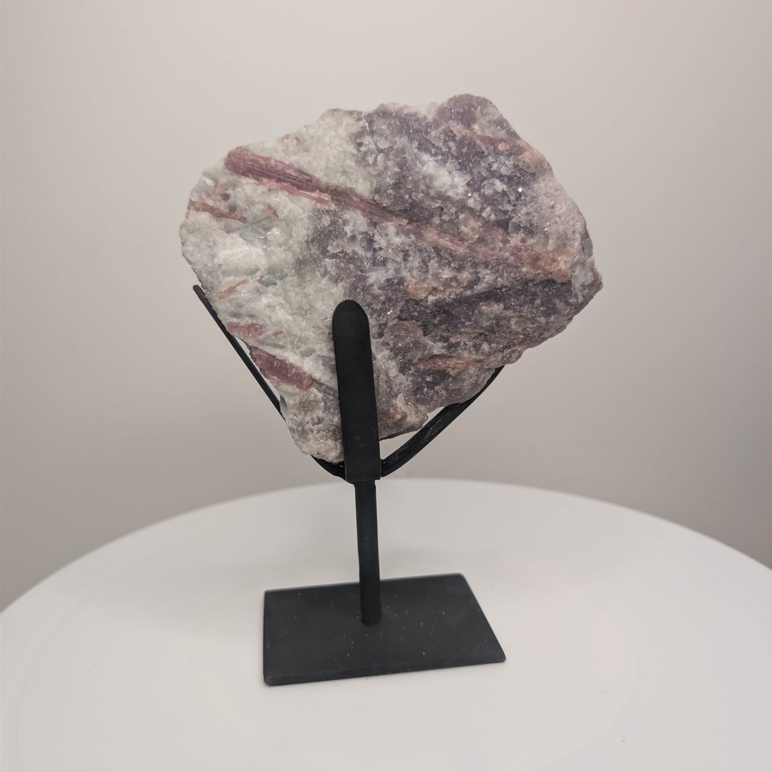 Pink Tourmaline on Stand