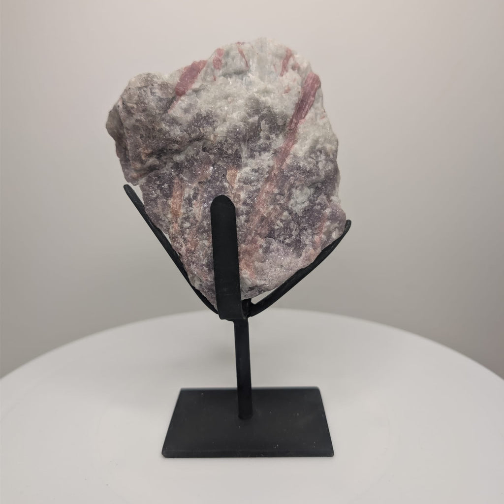 Pink Tourmaline on Stand