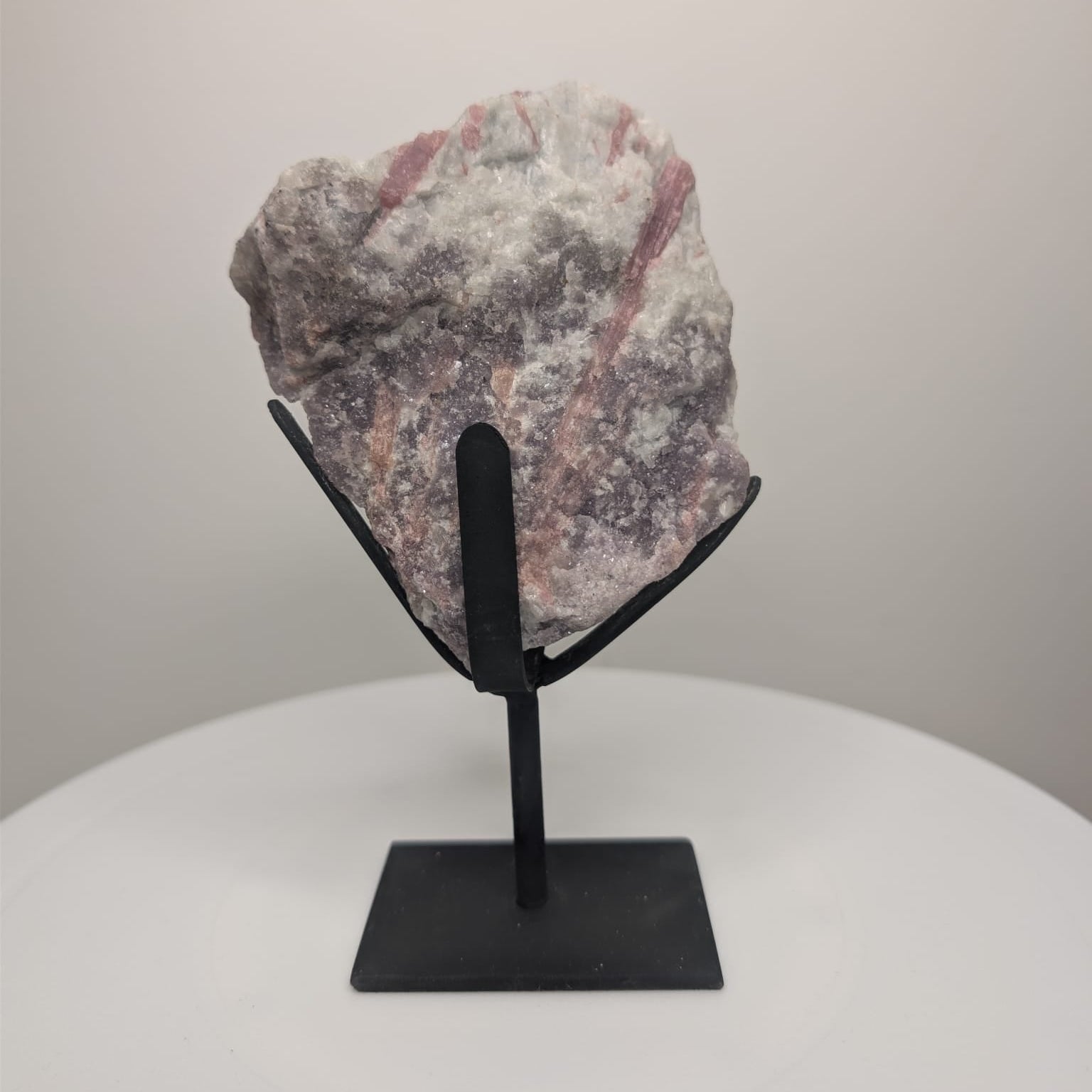 Pink Tourmaline on Stand