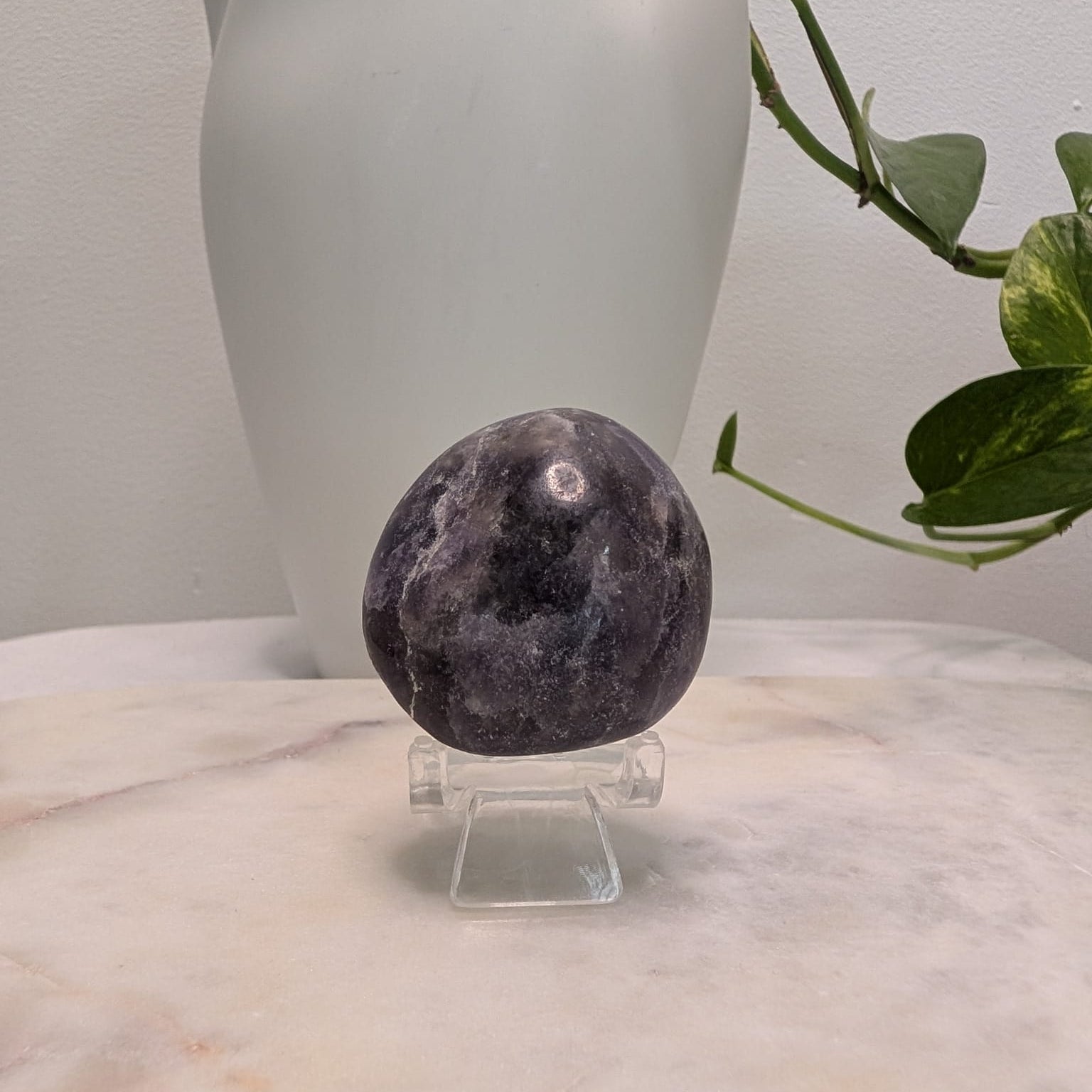 Lepidolite Palm Stone