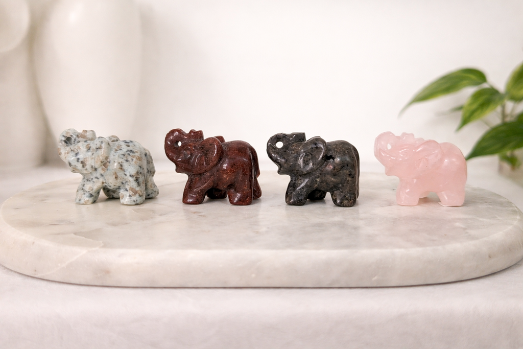 Rose Quartz Elephant