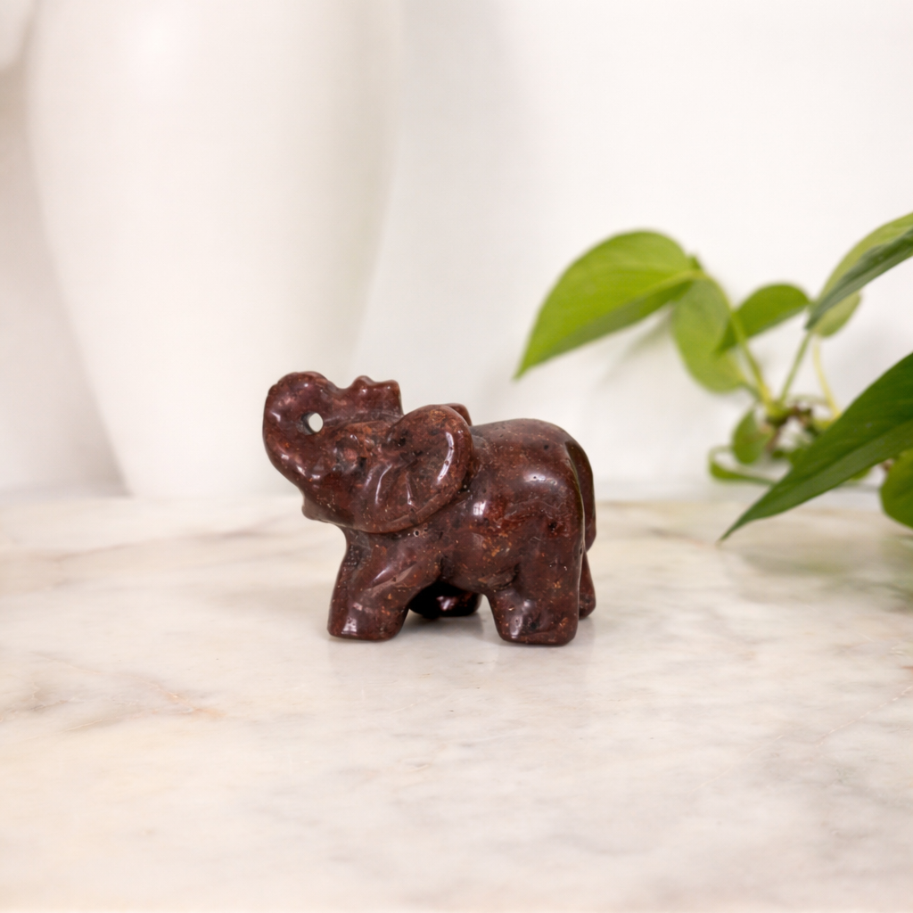 Red Aventurine Elephant
