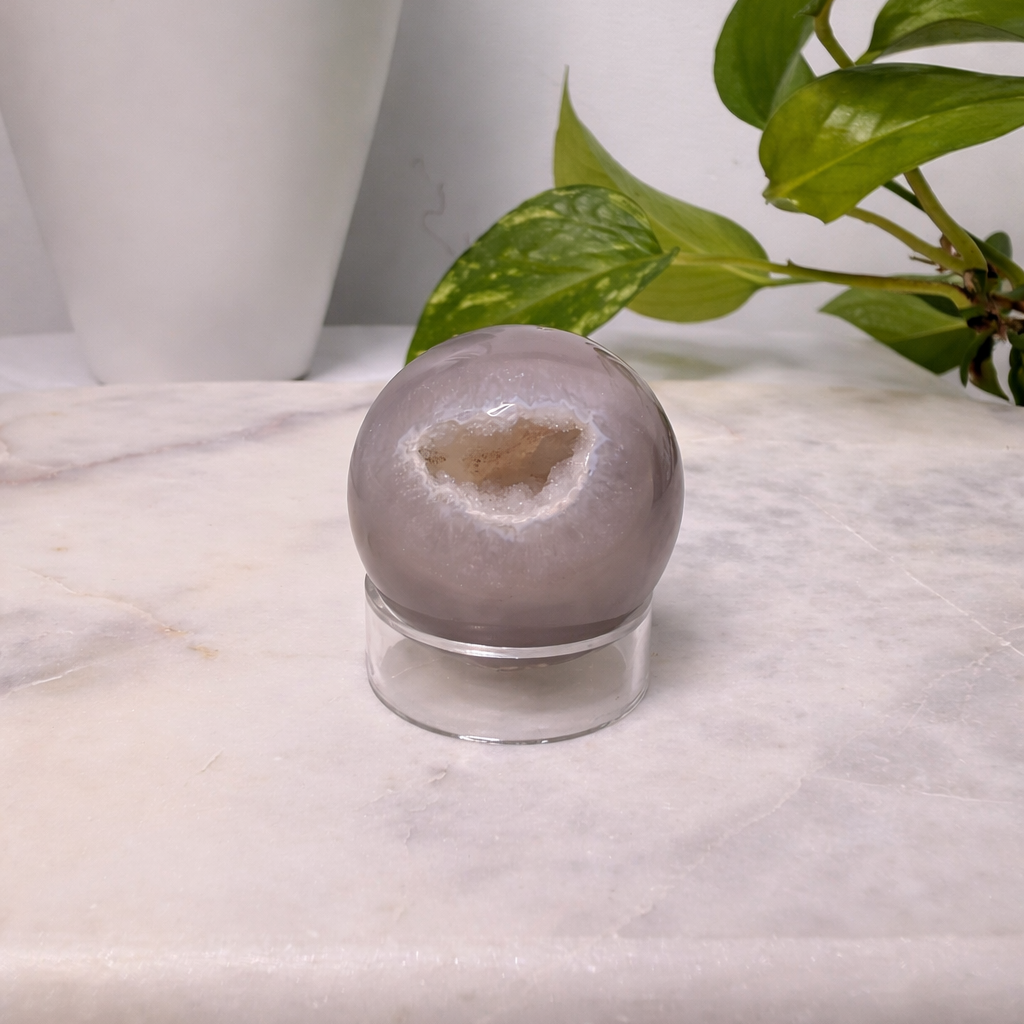 Druzy Quartz Agate Sphere