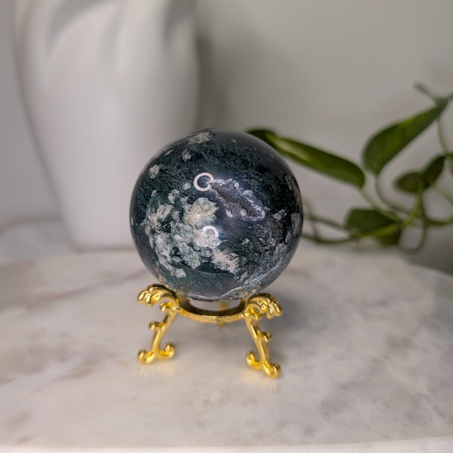 Moss Agate Sphere