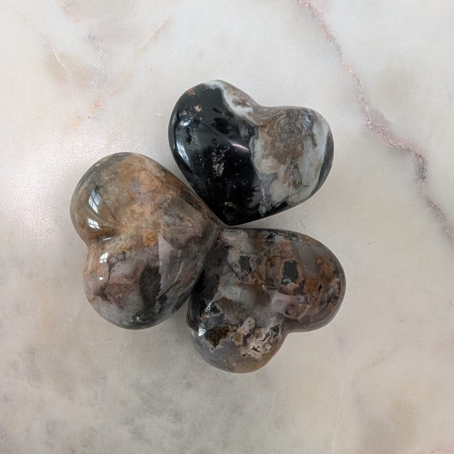 Ocean Jasper Mini Hearts