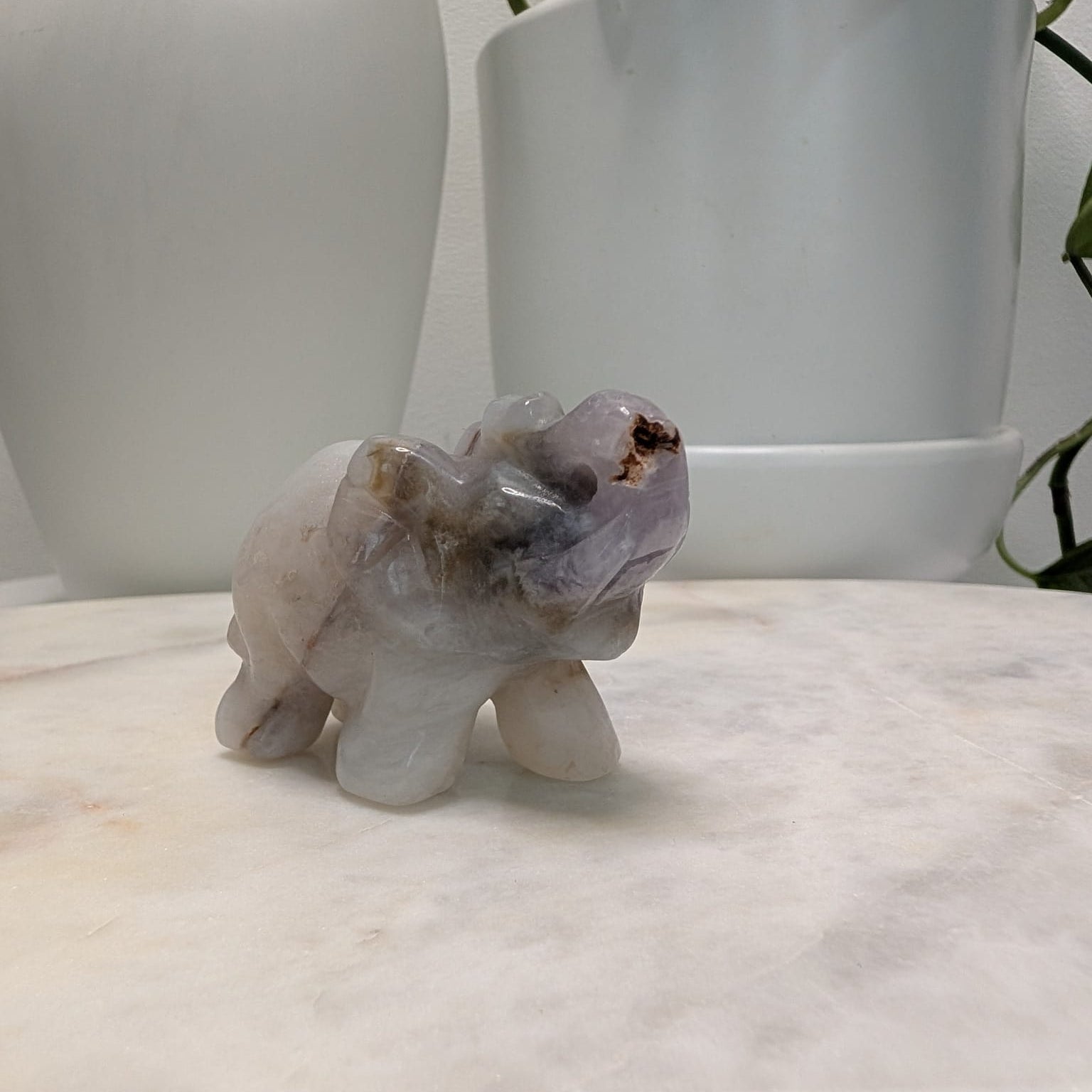 Amethyst- Quartz Elephant