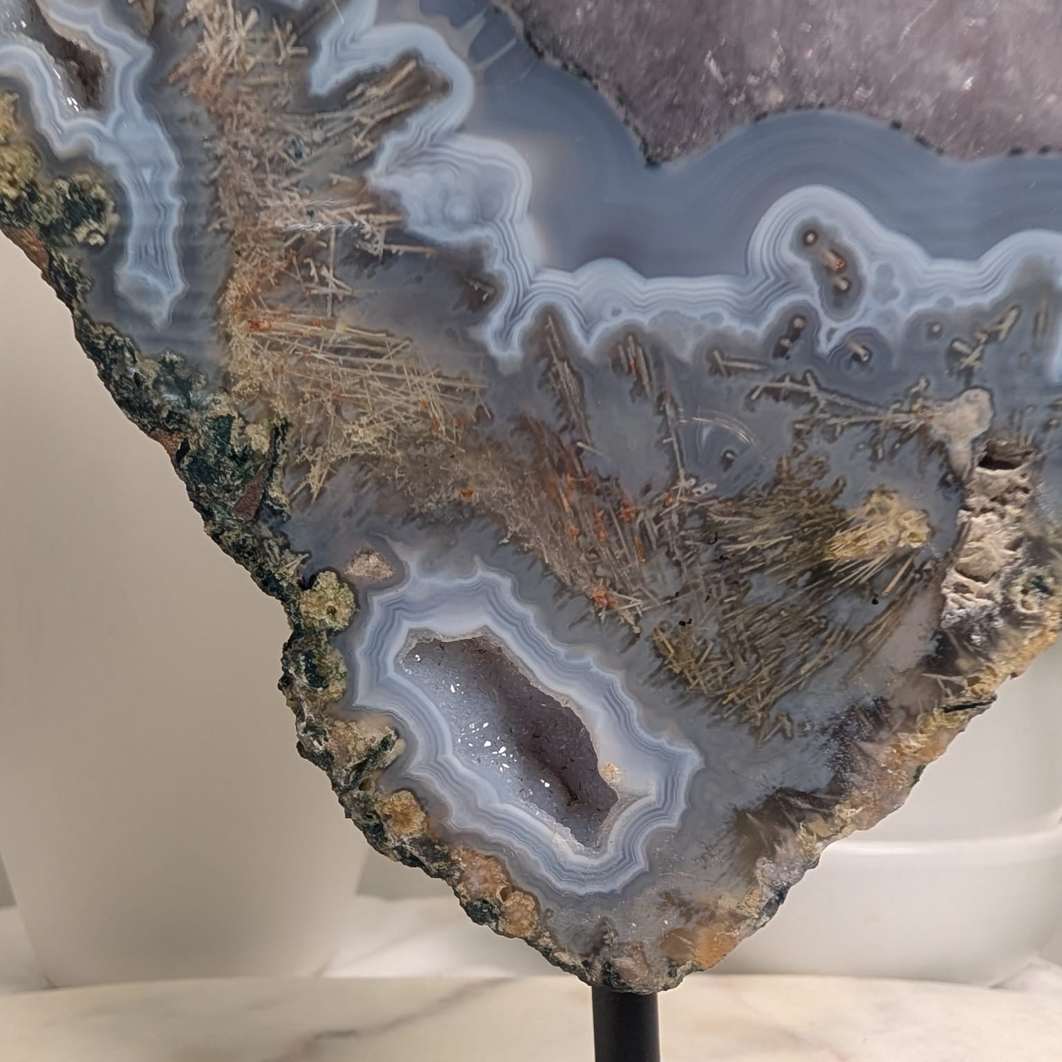 Agate & Quartz Freeform on Stand