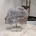 Lilac Zeolite on stand