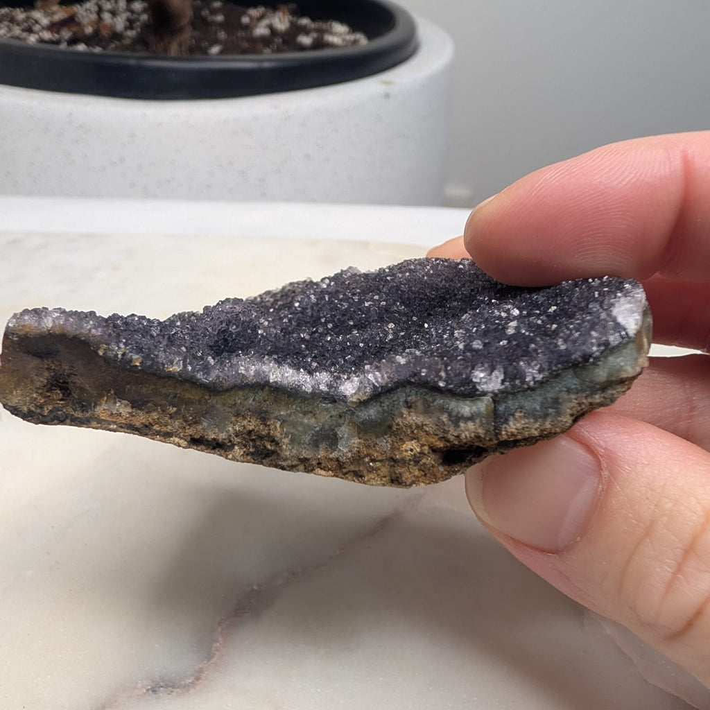 Black Amethyst Druzy Cluster