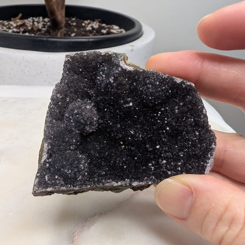 Black Amethyst Druzy Cluster