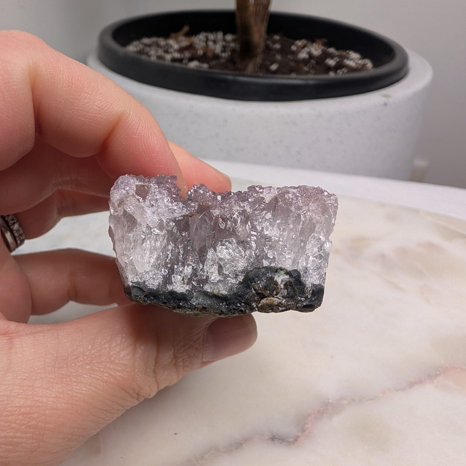 Rainbow Amethyst Cluster
