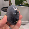 Blue Plume Agate Palmstone