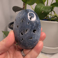 Blue Plume Agate Palmstone