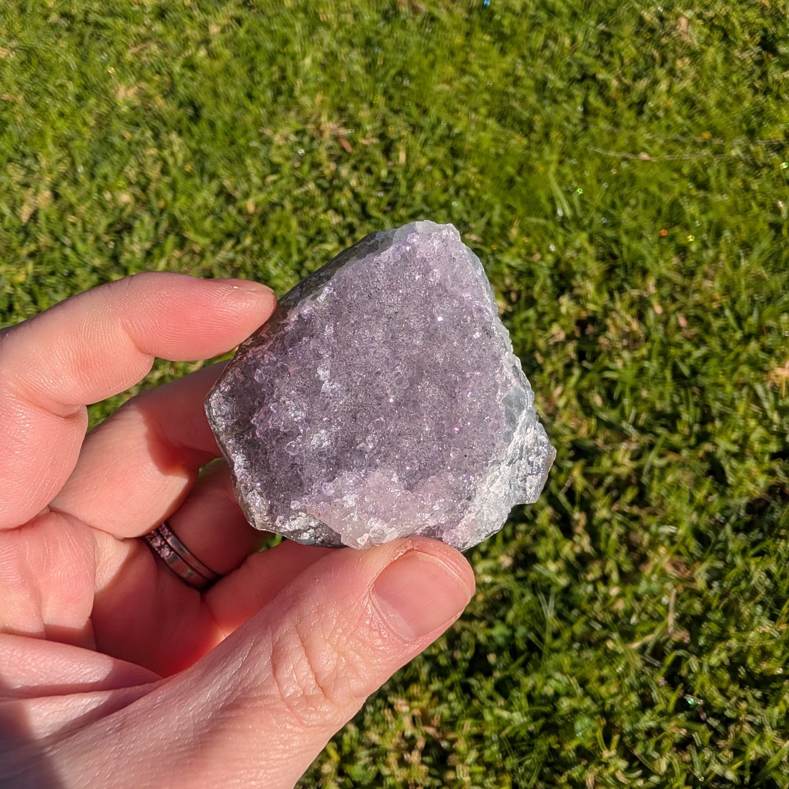 Rainbow Amethyst Cluster