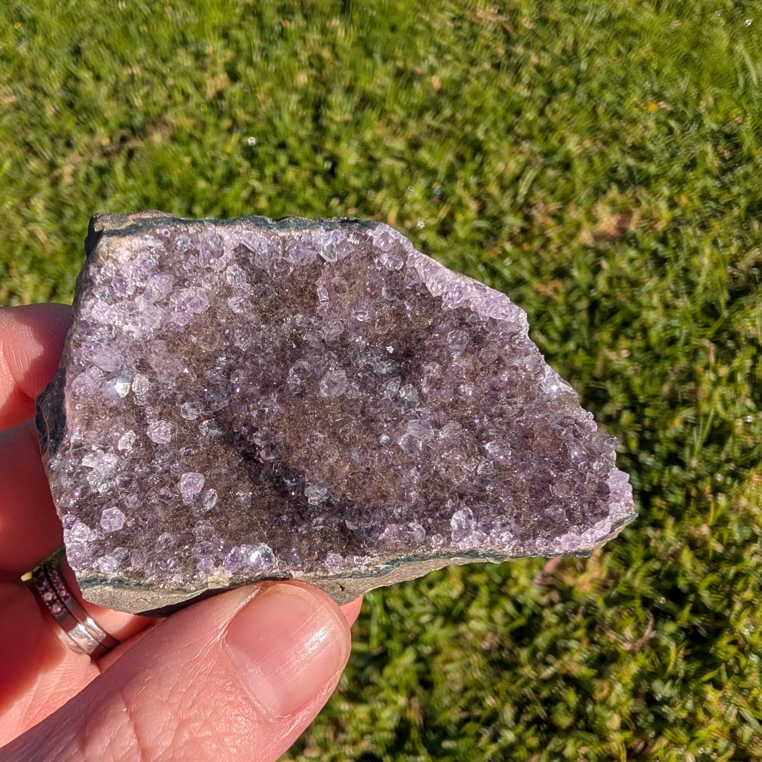 Rainbow Amethyst Cluster
