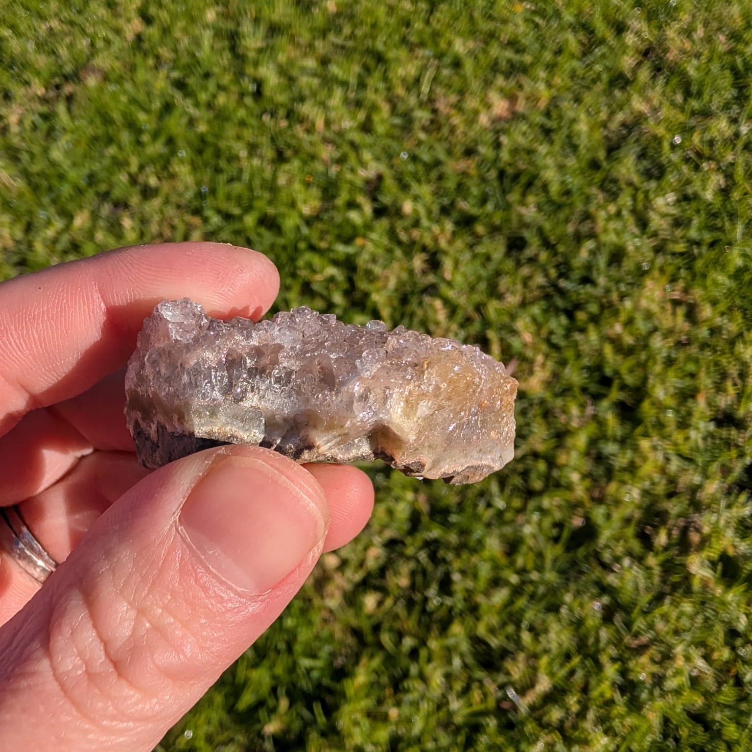 Rainbow Amethyst Cluster