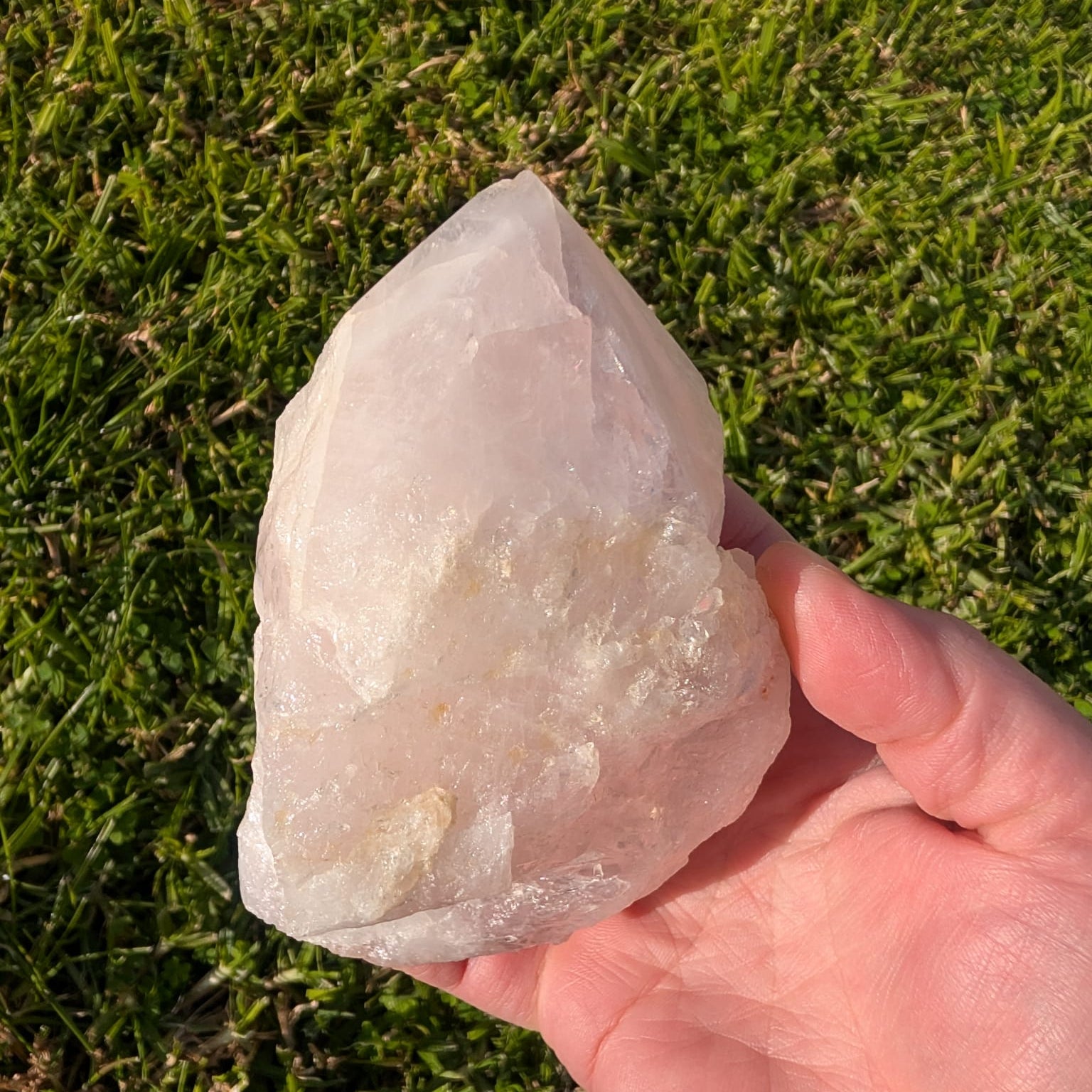 Semi-Polished Rose Quartz Freeform