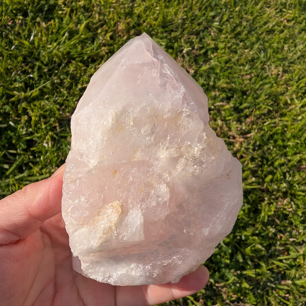 Semi-Polished Rose Quartz Freeform