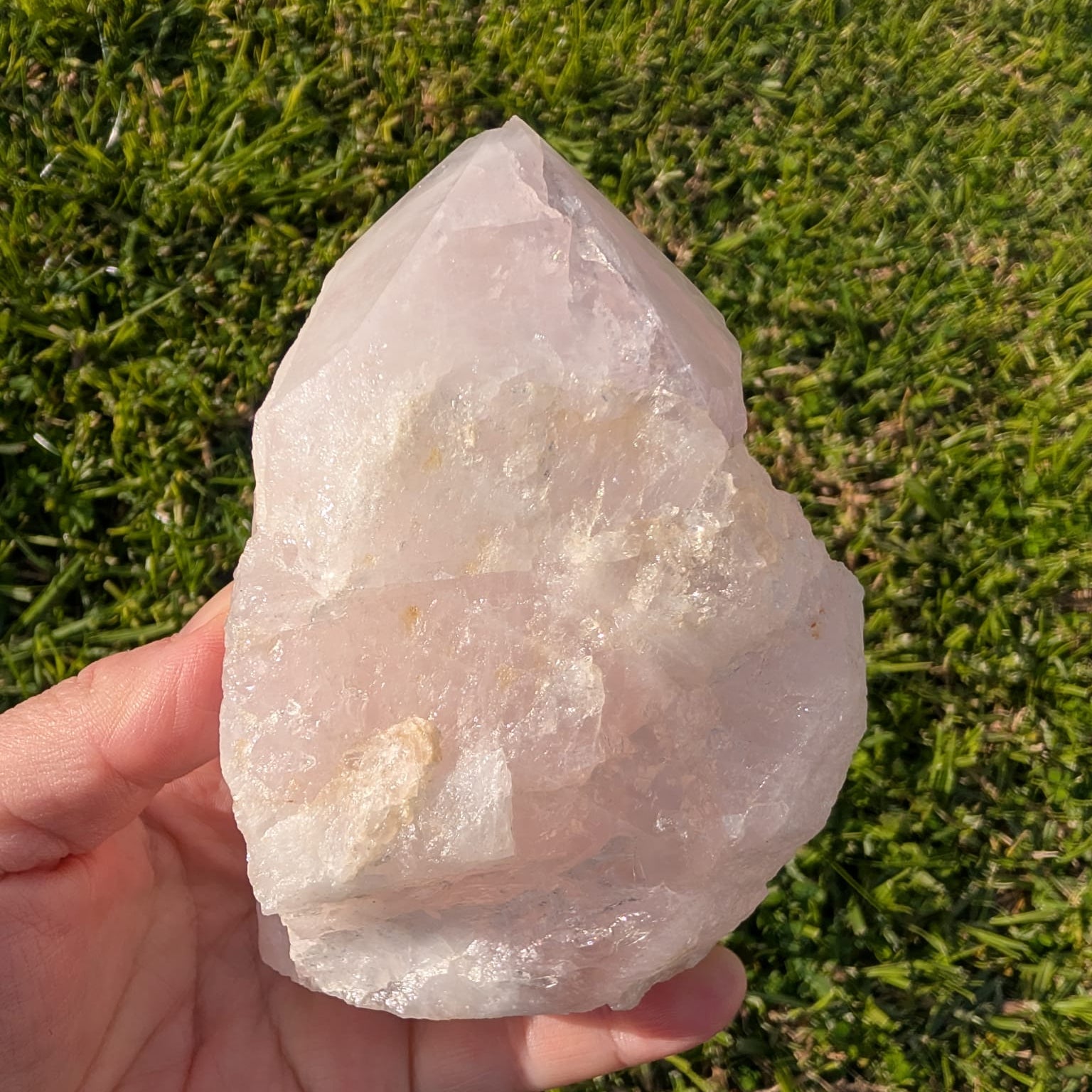 Semi-Polished Rose Quartz Freeform