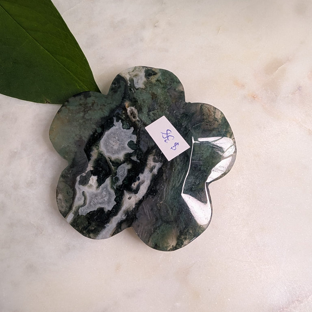 Moss Agate Flower