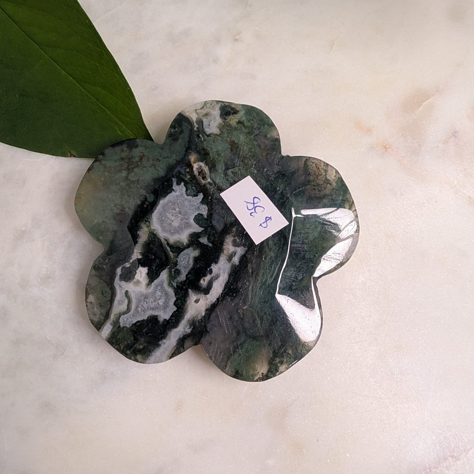 Moss Agate Flower