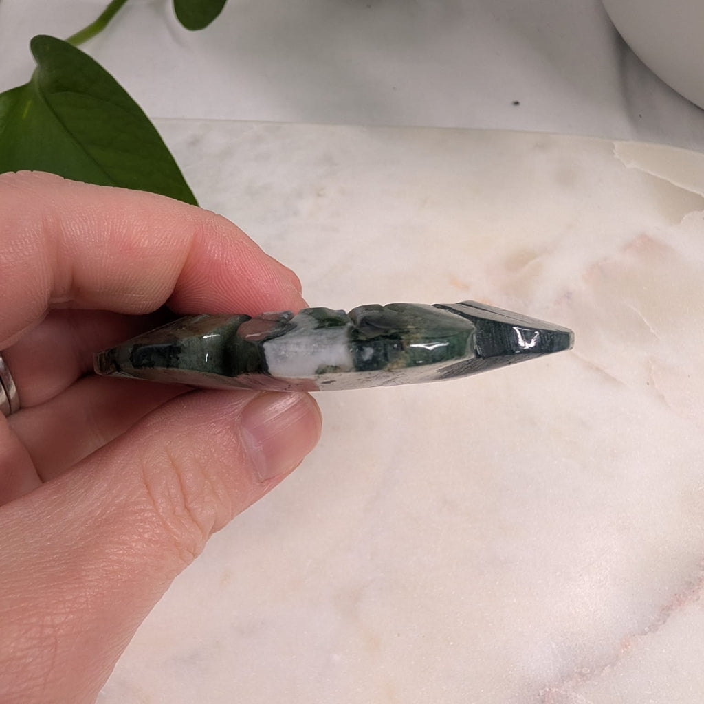 Moss Agate Flower