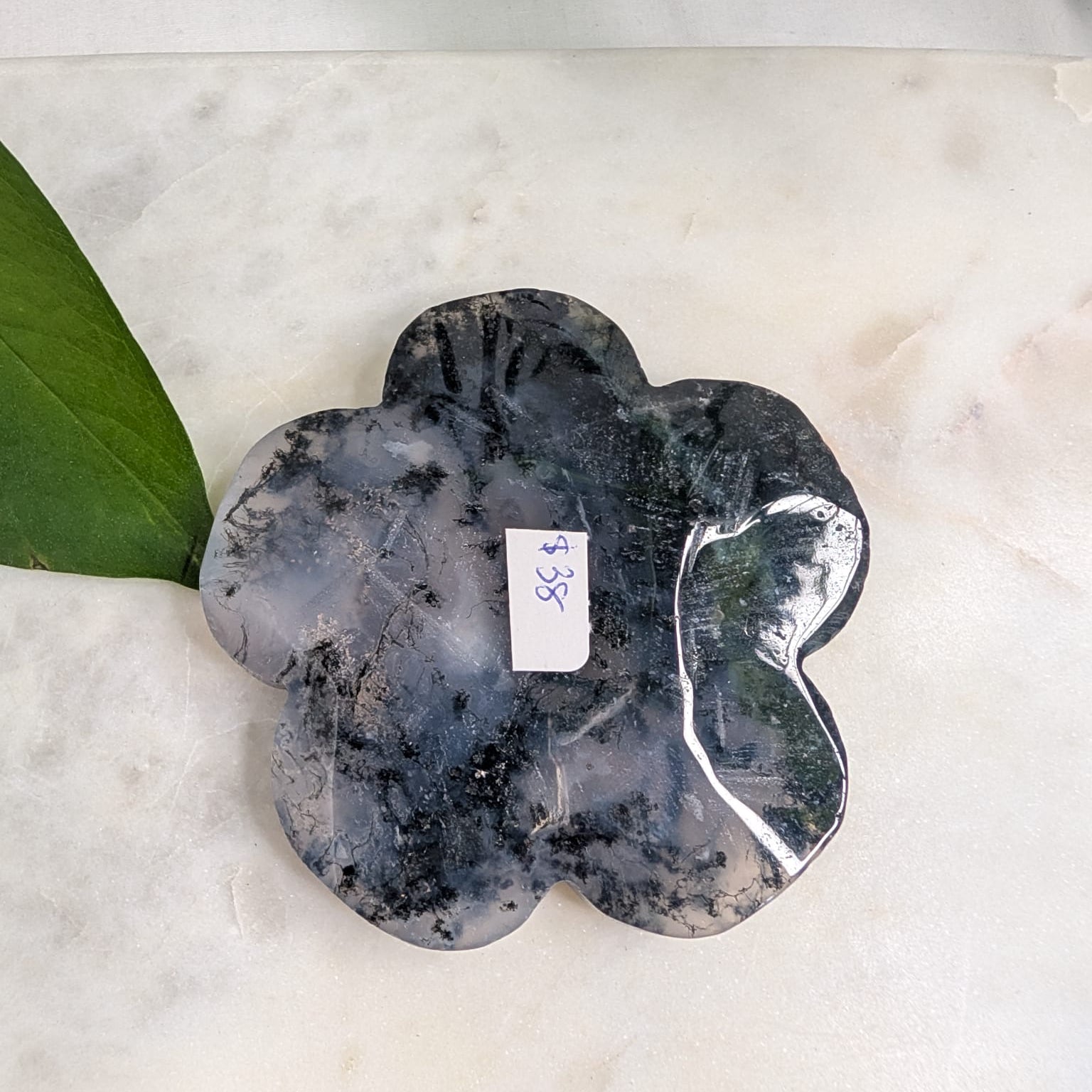 Moss Agate Flower