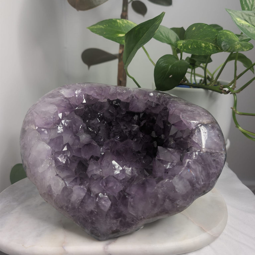 Amethyst Geode Statement Piece
