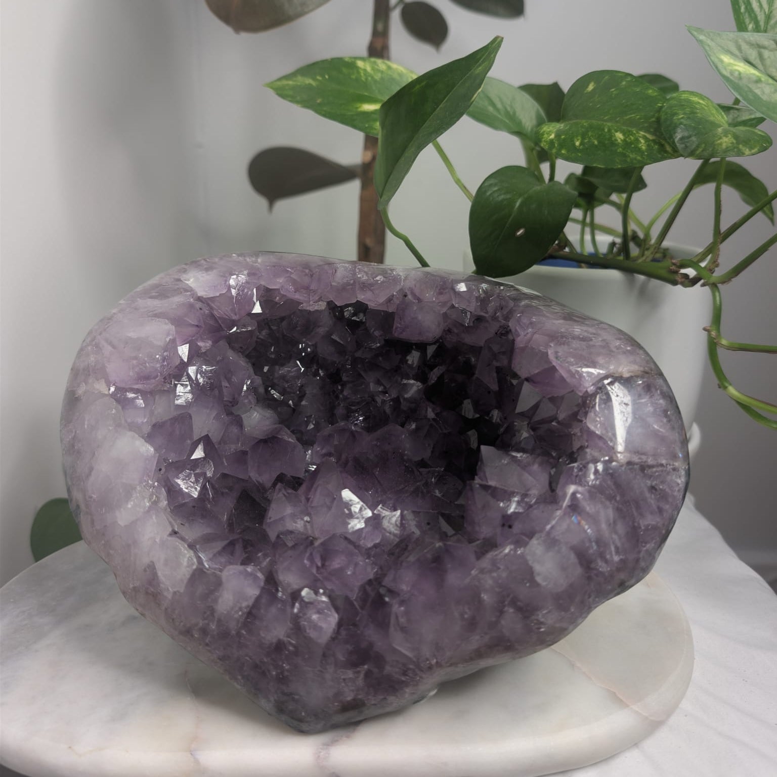 Amethyst Geode Statement Piece