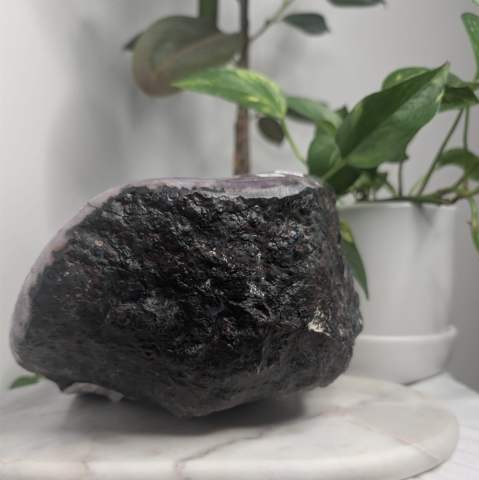Amethyst Geode Statement Piece
