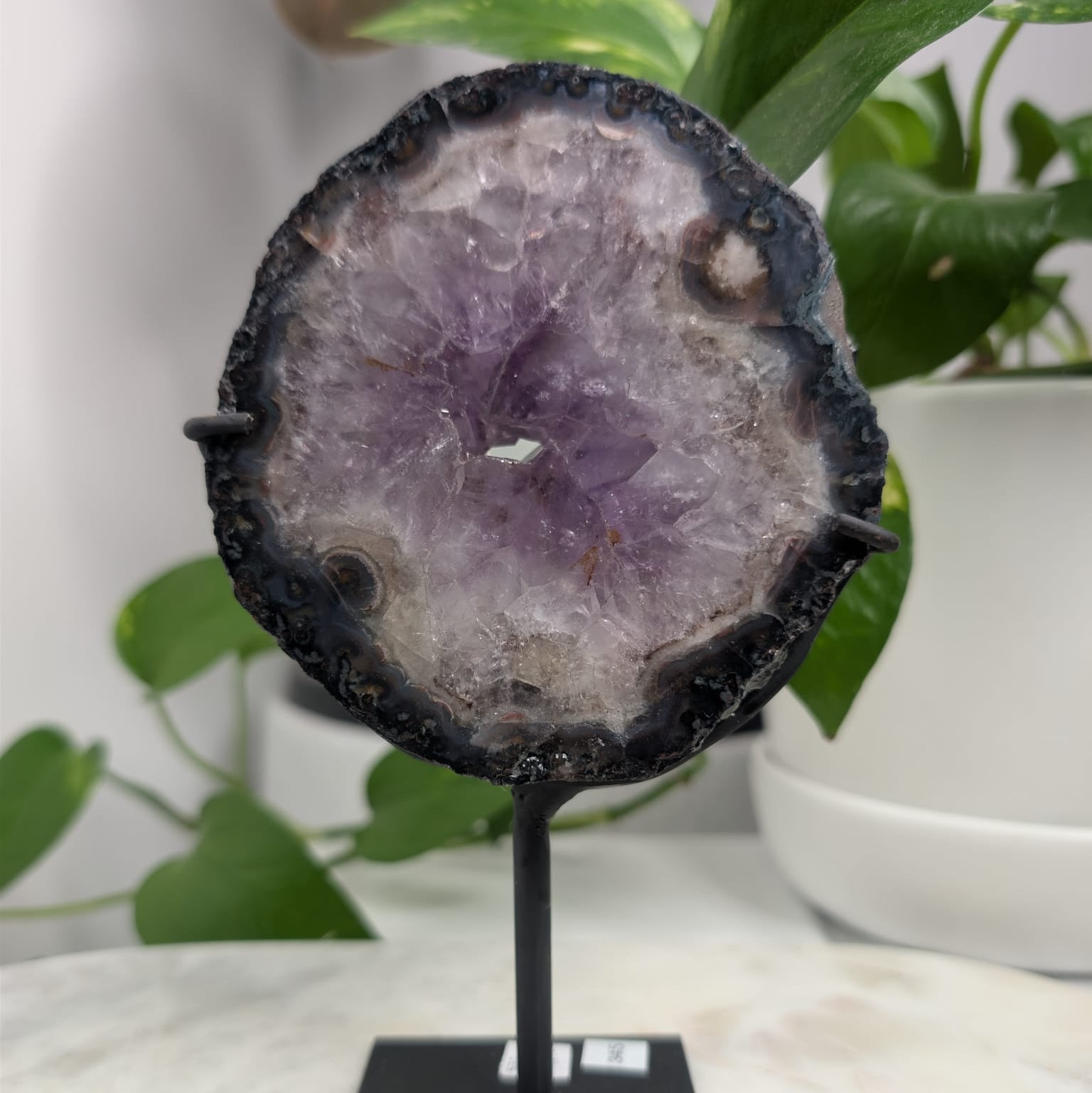 Mini Amethyst Portal on Stand