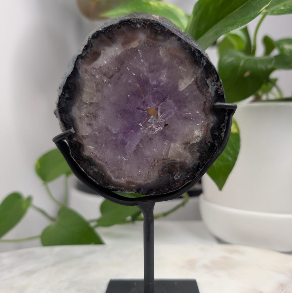 Mini Amethyst Portal on Stand