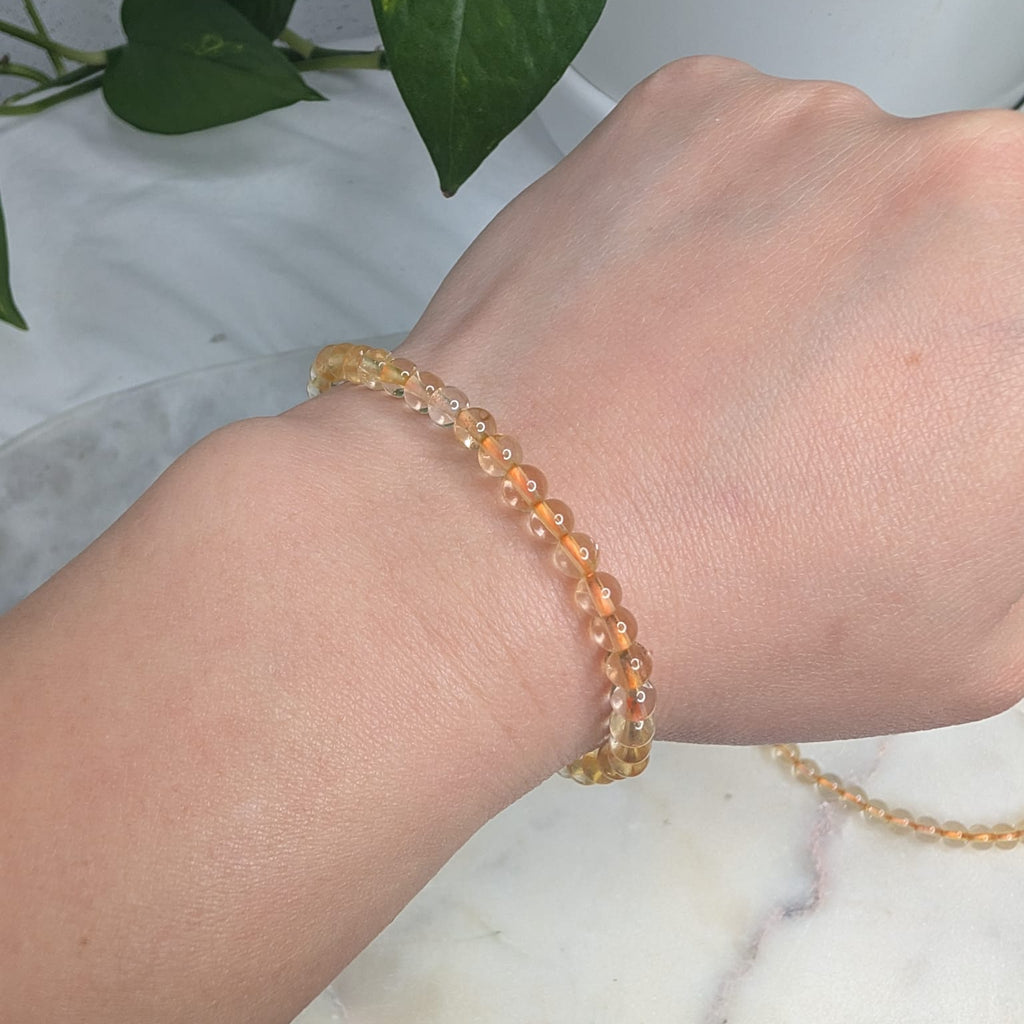 Citrine Beaded Bracelet