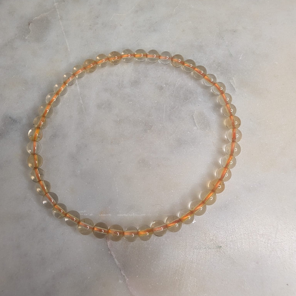 Citrine Beaded Bracelet