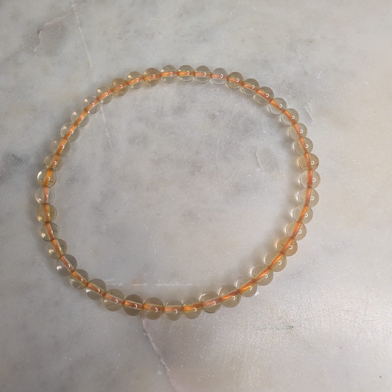 Citrine Beaded Bracelet