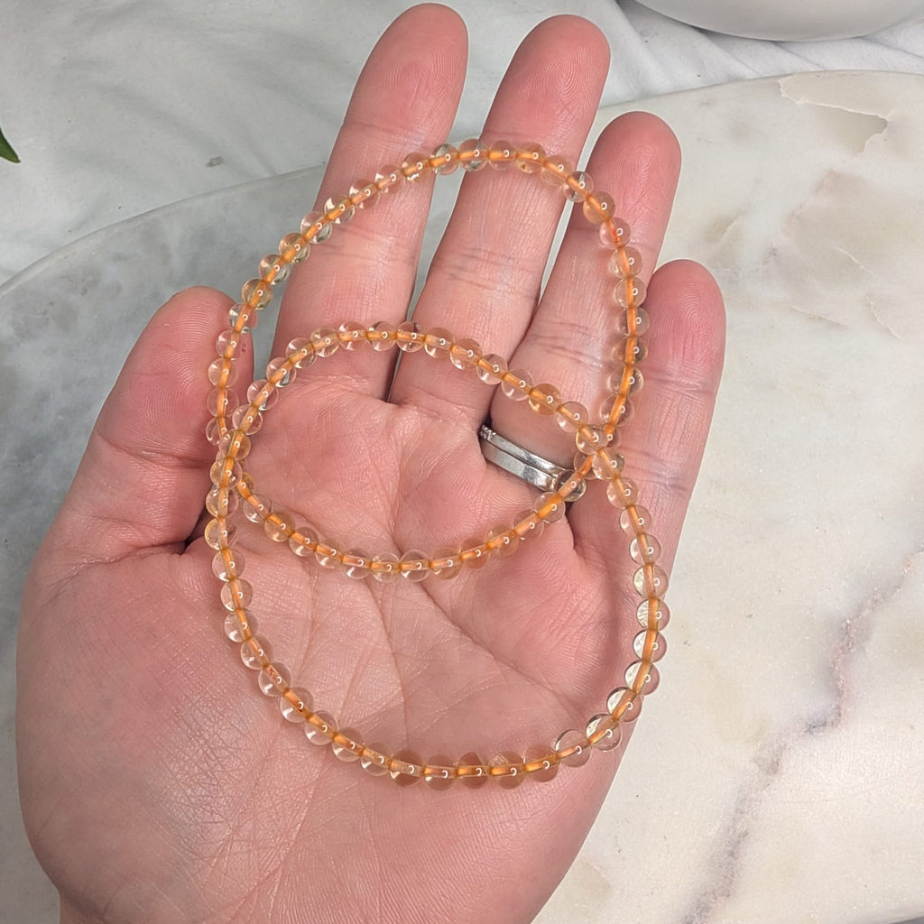 Citrine Beaded Bracelet