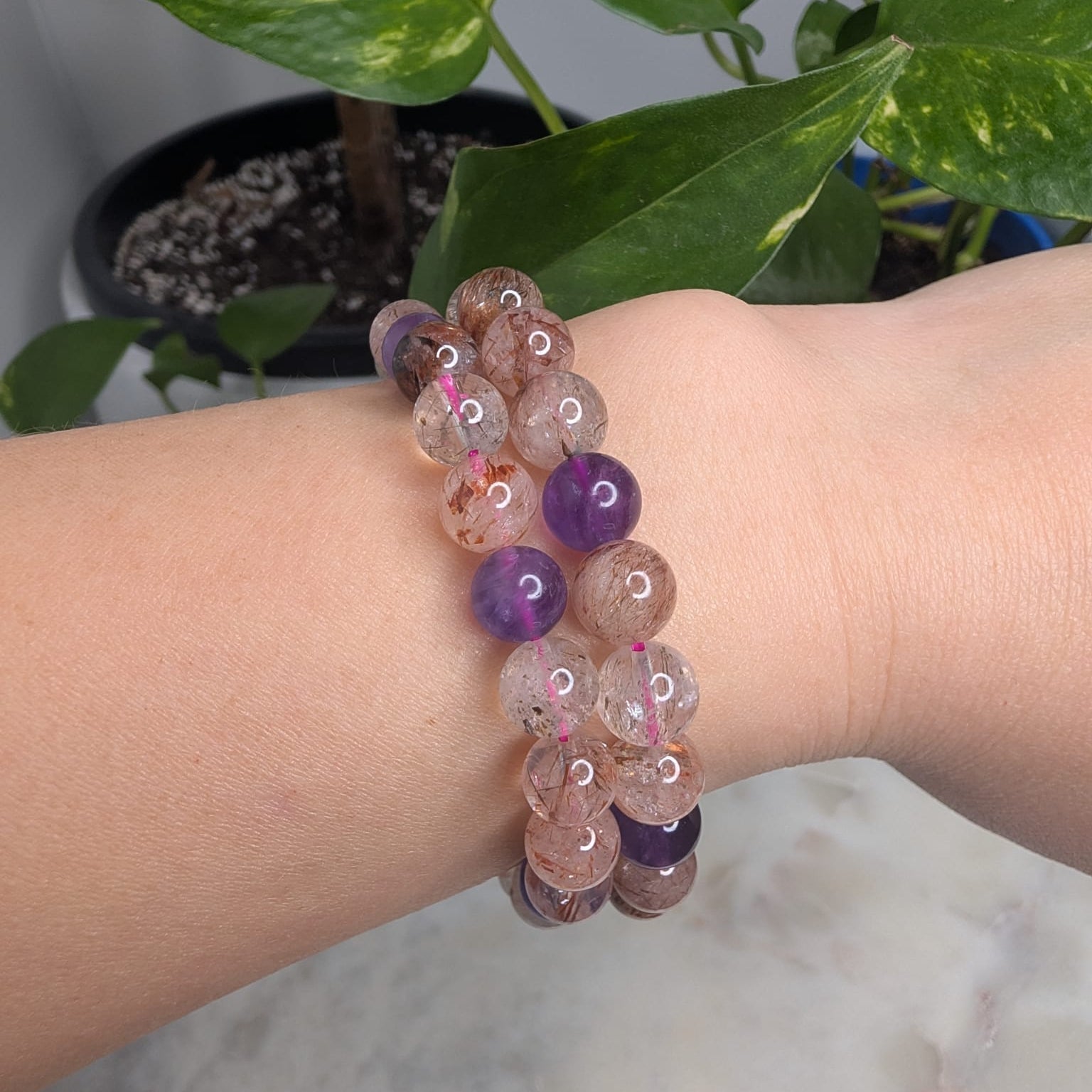 Mixed Crystal Beaded Bracelet