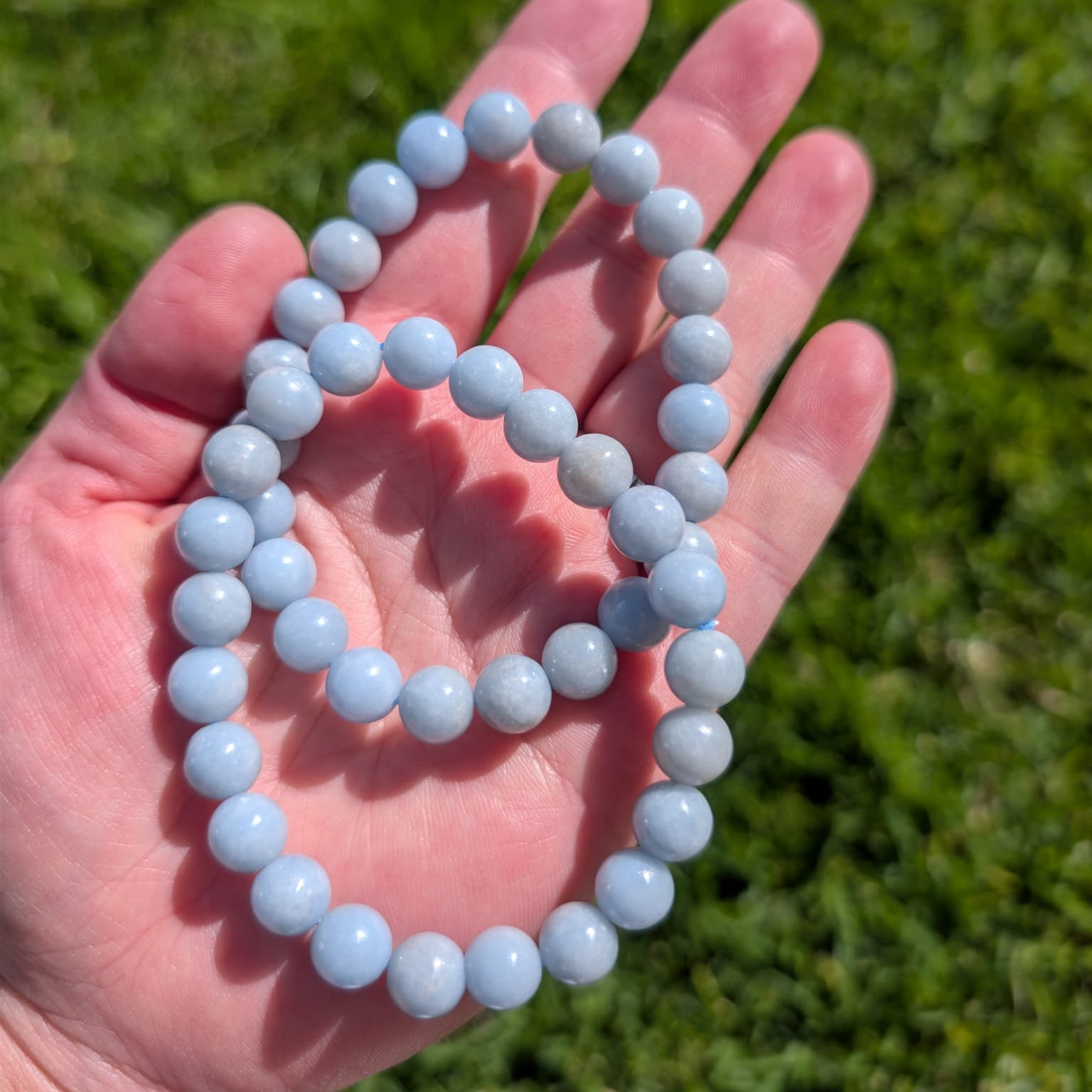 Angelite Beaded Bracelet