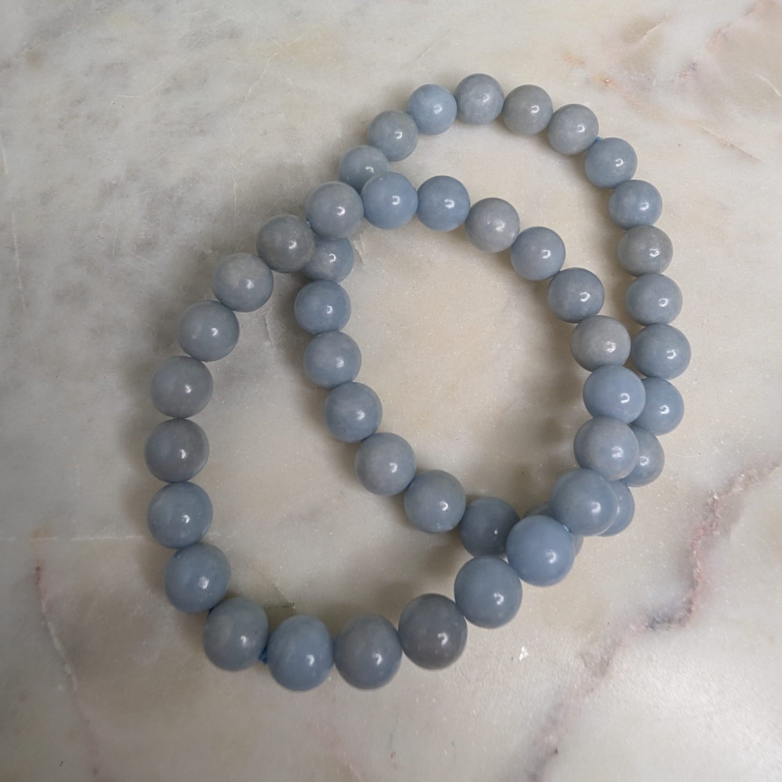 Angelite Beaded Bracelet