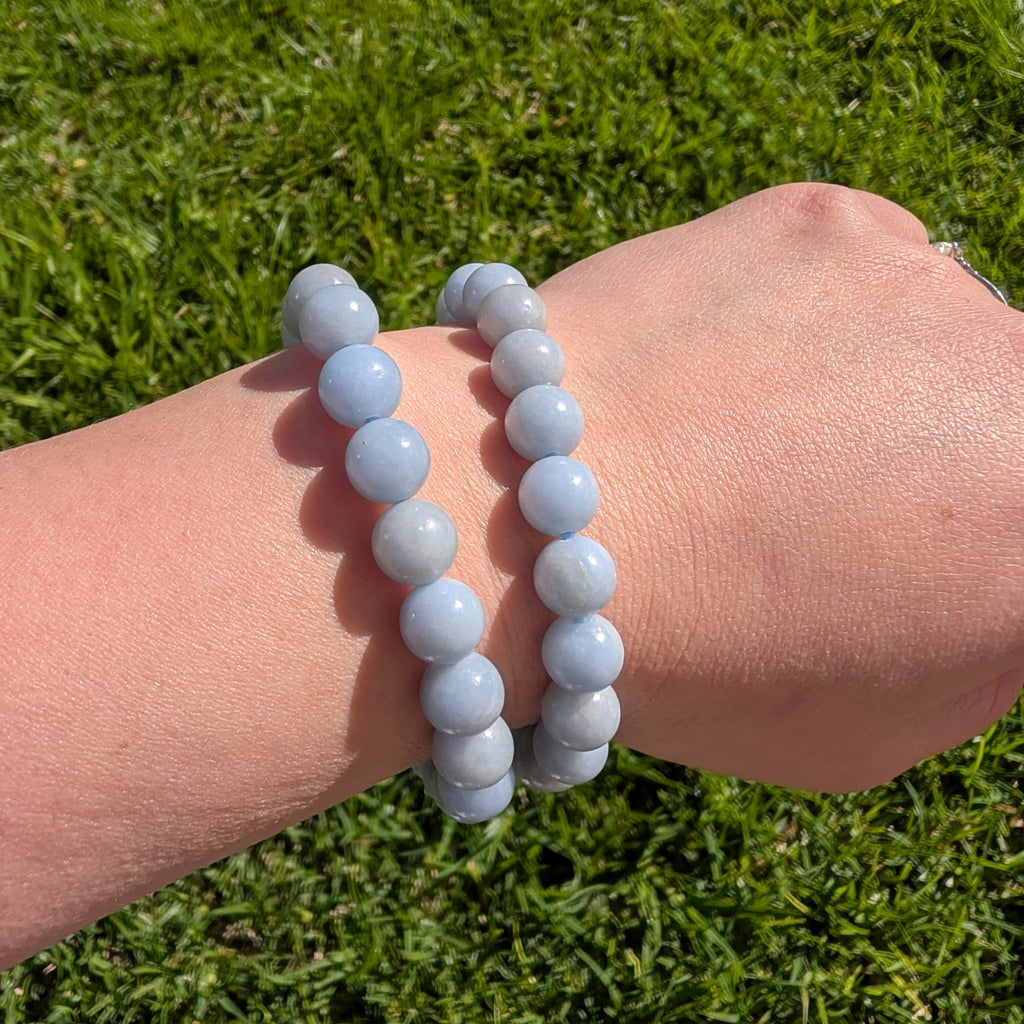 Angelite Beaded Bracelet